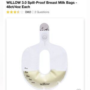 Willow 3.0 4oz. Pump bags